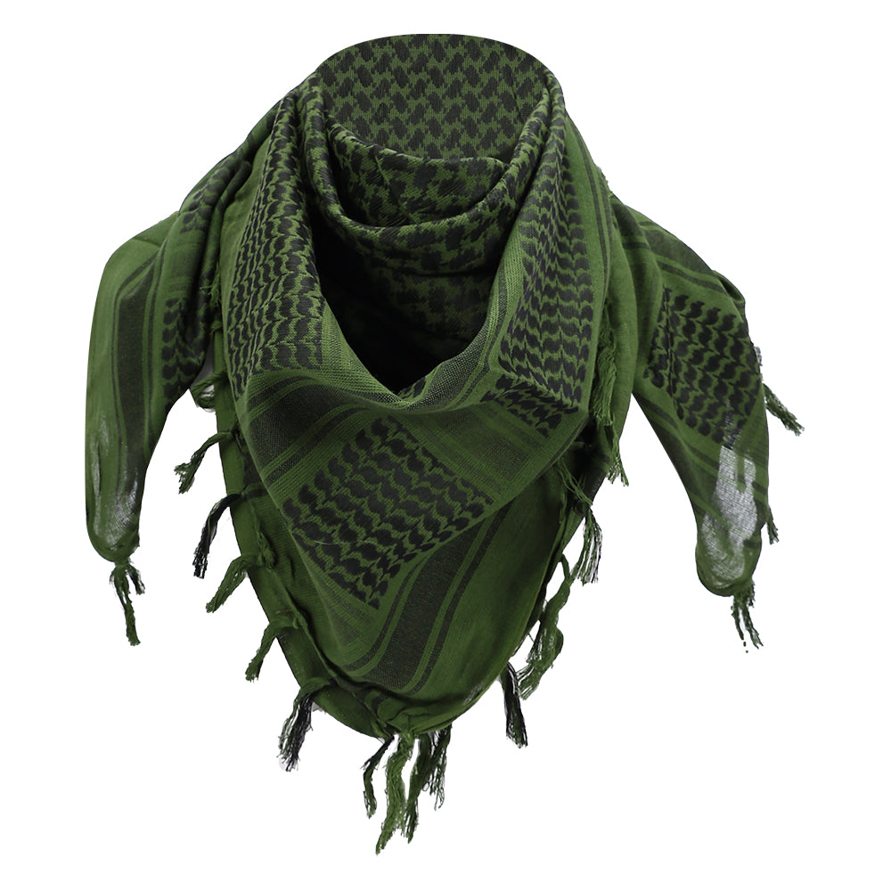 SINAIRSOFT 100% Cotton Shemagh Scarf Arab Tactical Desert Keffiyeh Head Wrap