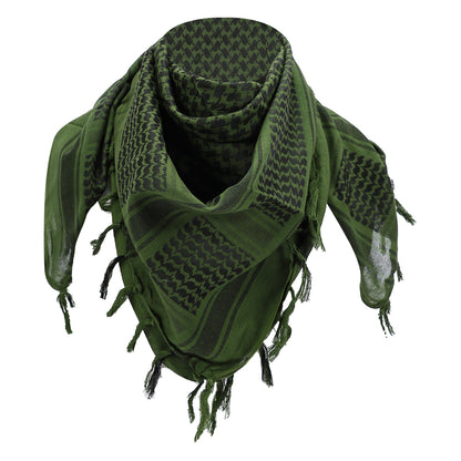 SINAIRSOFT 100% Cotton Shemagh Scarf Arab Tactical Desert Keffiyeh Head Wrap
