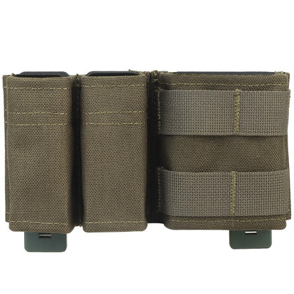 SINAIRSOFT Tactical 9mm 5.56 Magazine Pouch Open Top Mag Carrier MOLLE Rifle Pistol Holder
