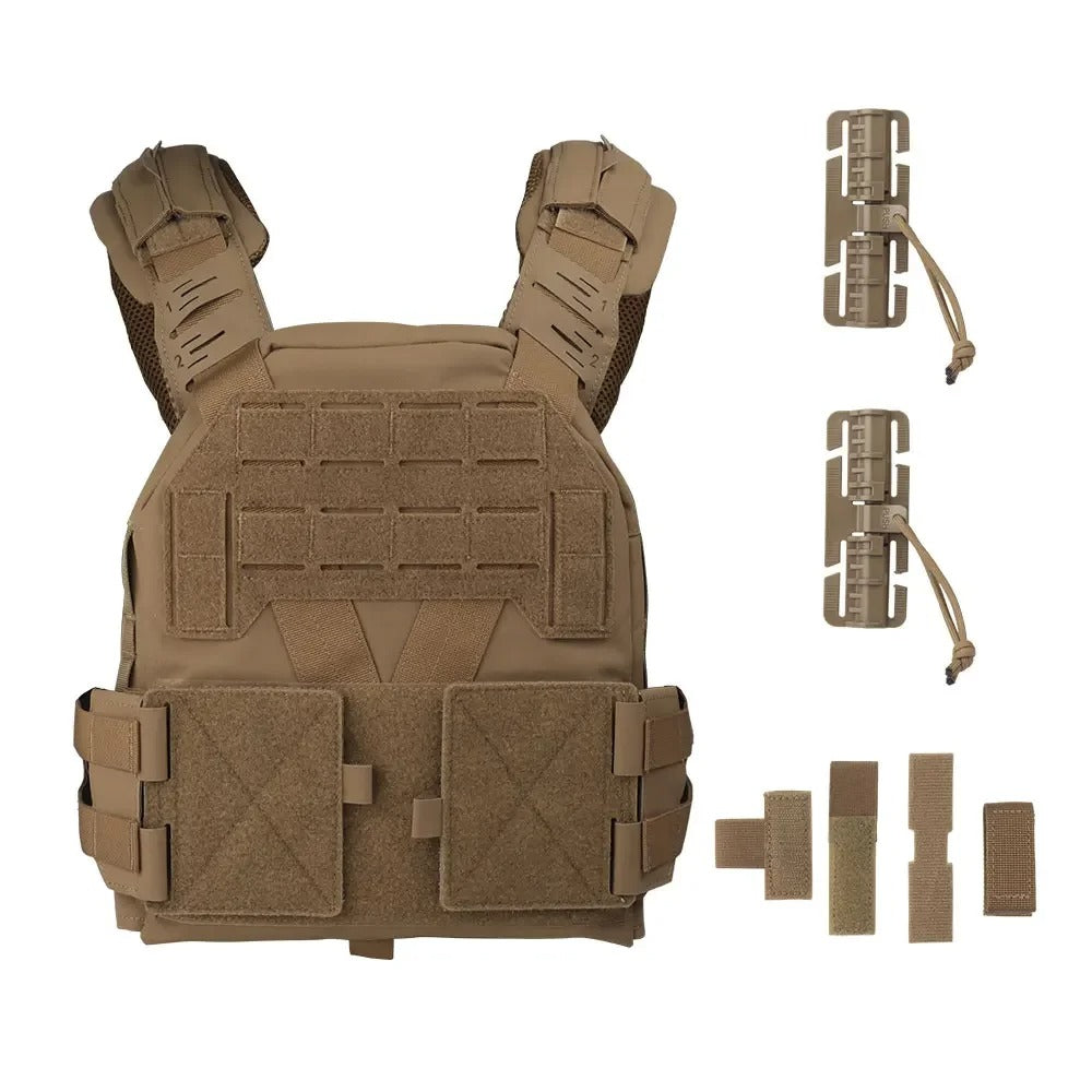 SINAIRSOFT KZ Plate Carrier Tactical Vest Quick Release Low Profile Molle Vest
