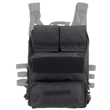 SINAIRSOFT Tactical Zip-on Panel Pouch Airsoft Plate Carrier Back Zip Pack Bag