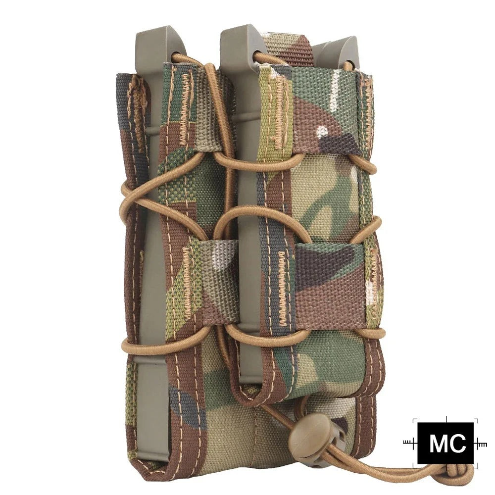 SINAIRSOFT Tactical Molle Double Magazine Pouch 9mm/5.56mm Belt