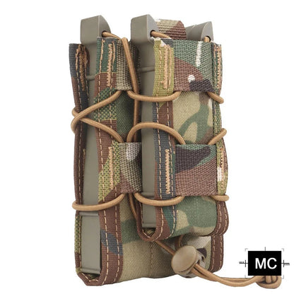 SINAIRSOFT Tactical Molle Double Magazine Pouch 9mm/5.56mm Belt