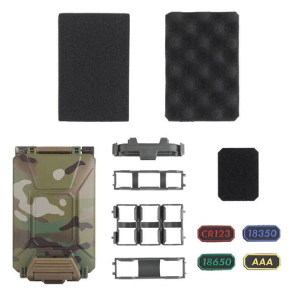 SINAIRSOFT Modular Battery Container For CR2032 18650 CR123A Molle Vest Storage Box