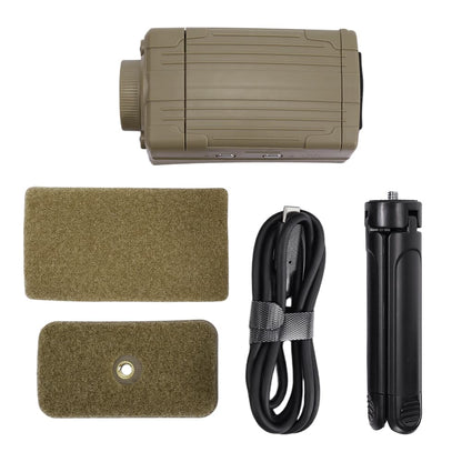 SINAIRSOFT Tactical Helmet Recorder II - 4K 30FPS Action Camera with Night Vision & MOLLE Mount for Airsoft, Hunting, Law Enforcement