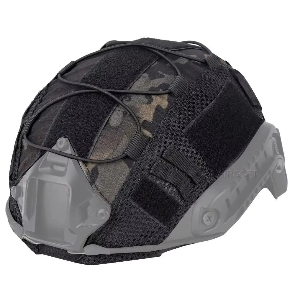 SINAIRSOFT Tactical Helmet Cover W/ mesh for Airsoft Hunting Fast Helmet Headwear