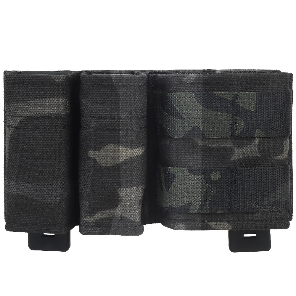 SINAIRSOFT Tactical 9mm 5.56 Magazine Pouch Open Top Mag Carrier MOLLE Rifle Pistol Holder