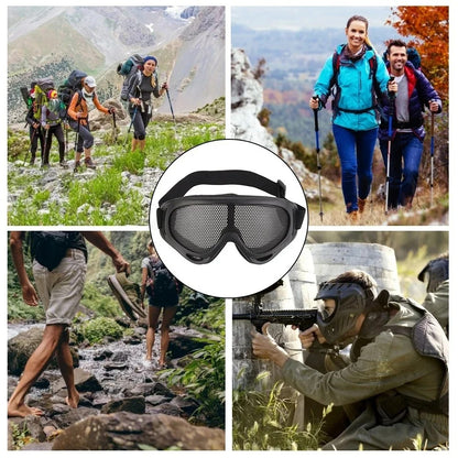 SINAIRSOFT Tactical Airsoft Hunting Metal Mesh Lens Goggle Eyewear