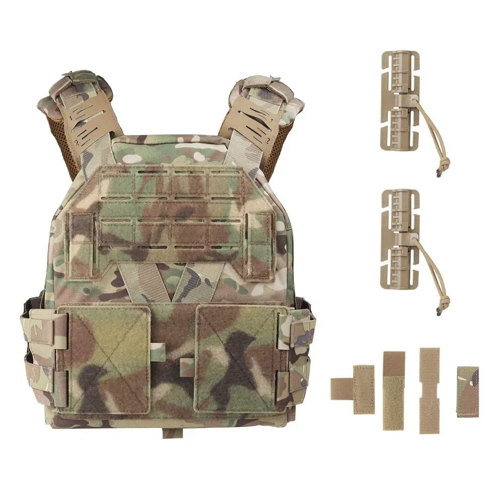 SINAIRSOFT KZ Plate Carrier Tactical Vest Quick Release Low Profile Molle Vest