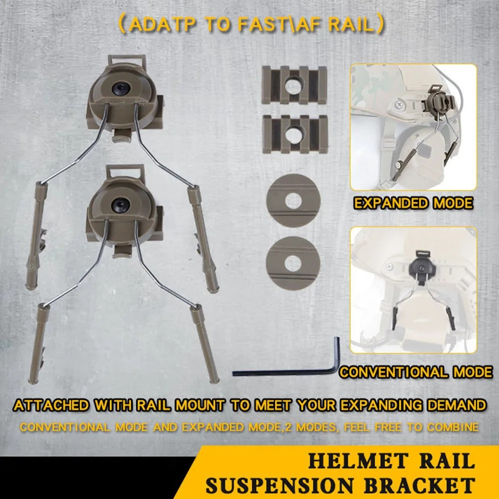 SINAIRSOFT Tactical Helmet Rail Adapter Mount Ops-Core Helmet Rail Airsoft Headset holder