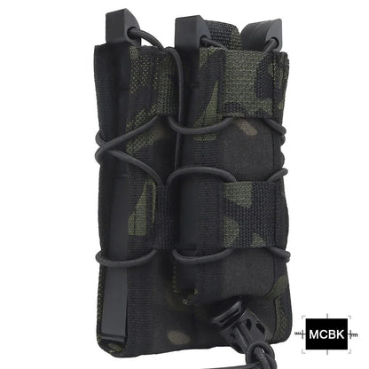 SINAIRSOFT Tactical Molle Double Magazine Pouch 9mm/5.56mm Belt