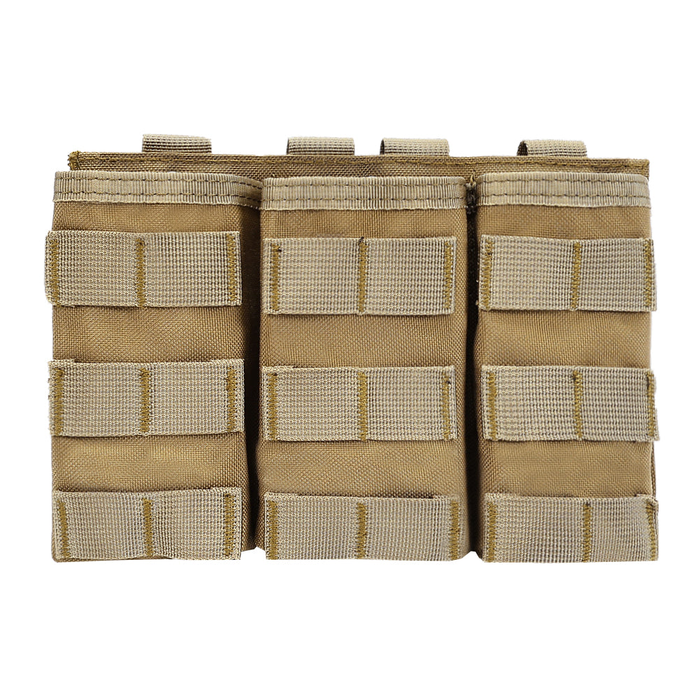 SINAIRSOFT Tactical Molle Triple Magazine Pouch 5.56 7.62 Rifle Mag Holder Airsoft