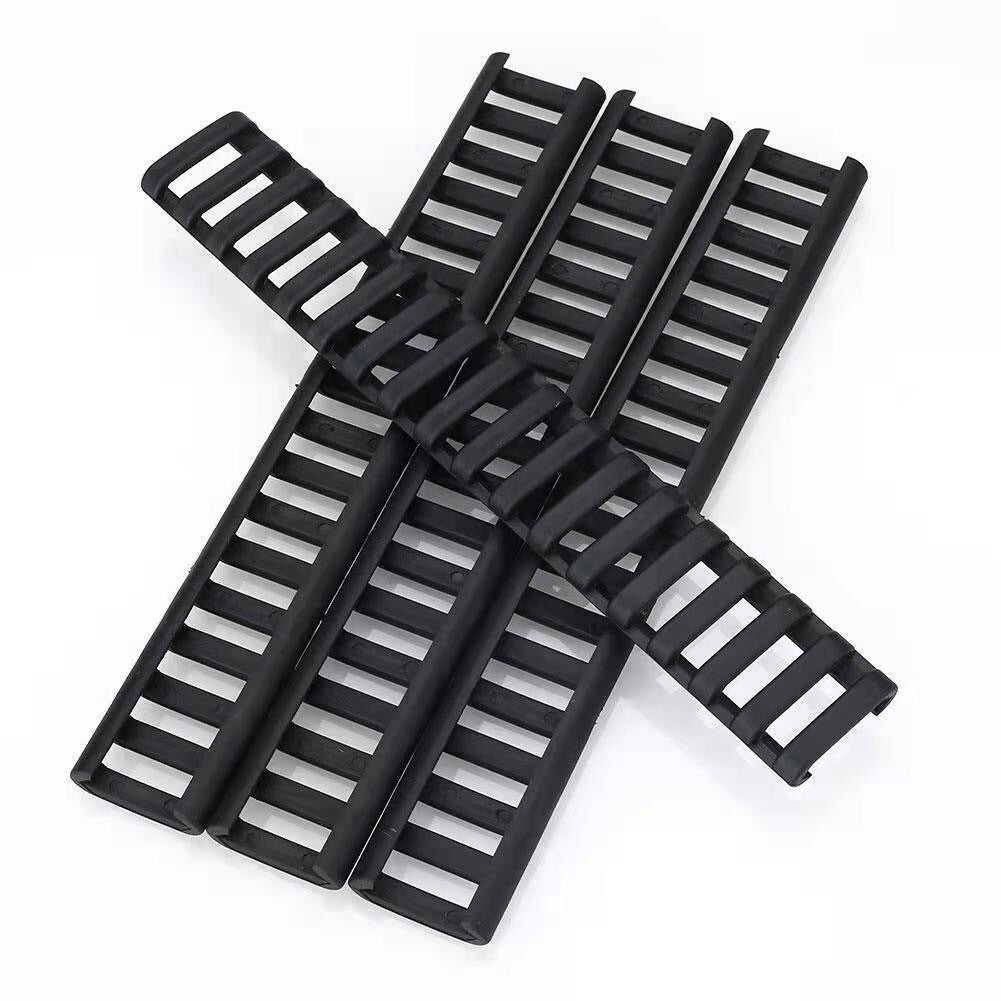 SINAIRSOFT 4 x Rifle Ladder 20mm Rail Cover 18 Rubber Slot Picatinny Heat Resistant