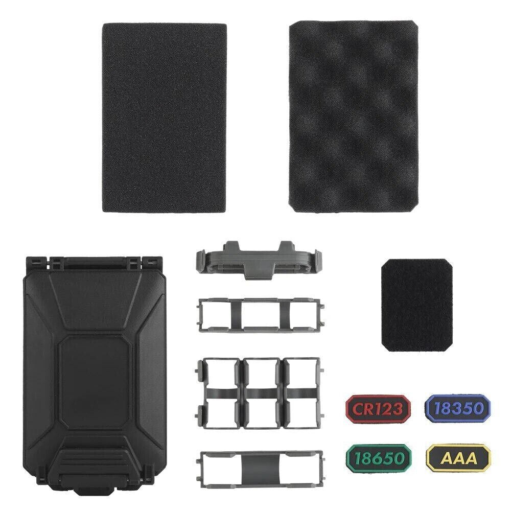 SINAIRSOFT Modular Battery Container For CR2032 18650 CR123A Molle Vest Storage Box
