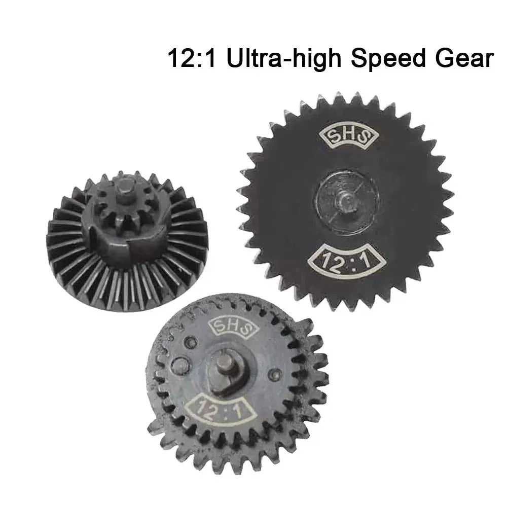 SINAIRSOFT CNC Steel Cut Torque High Speed Original Gear Set for Ver.2/3 AEG EBB Gearbox