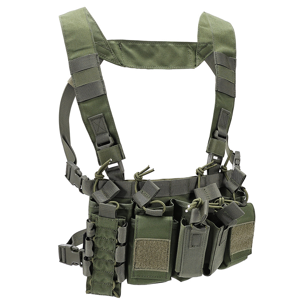 SINAIRSOFT Tactical Chest Rig Vest Harness Magazine Pouch Recon Harness