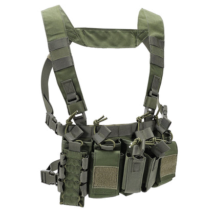 SINAIRSOFT Tactical Chest Rig Vest Harness Magazine Pouch Recon Harness