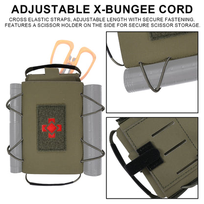 SINAIRSOFT Tactical Medical Pouch Detachable First Aid Kit Laser Cut EDC MOLLE IFAK Pack