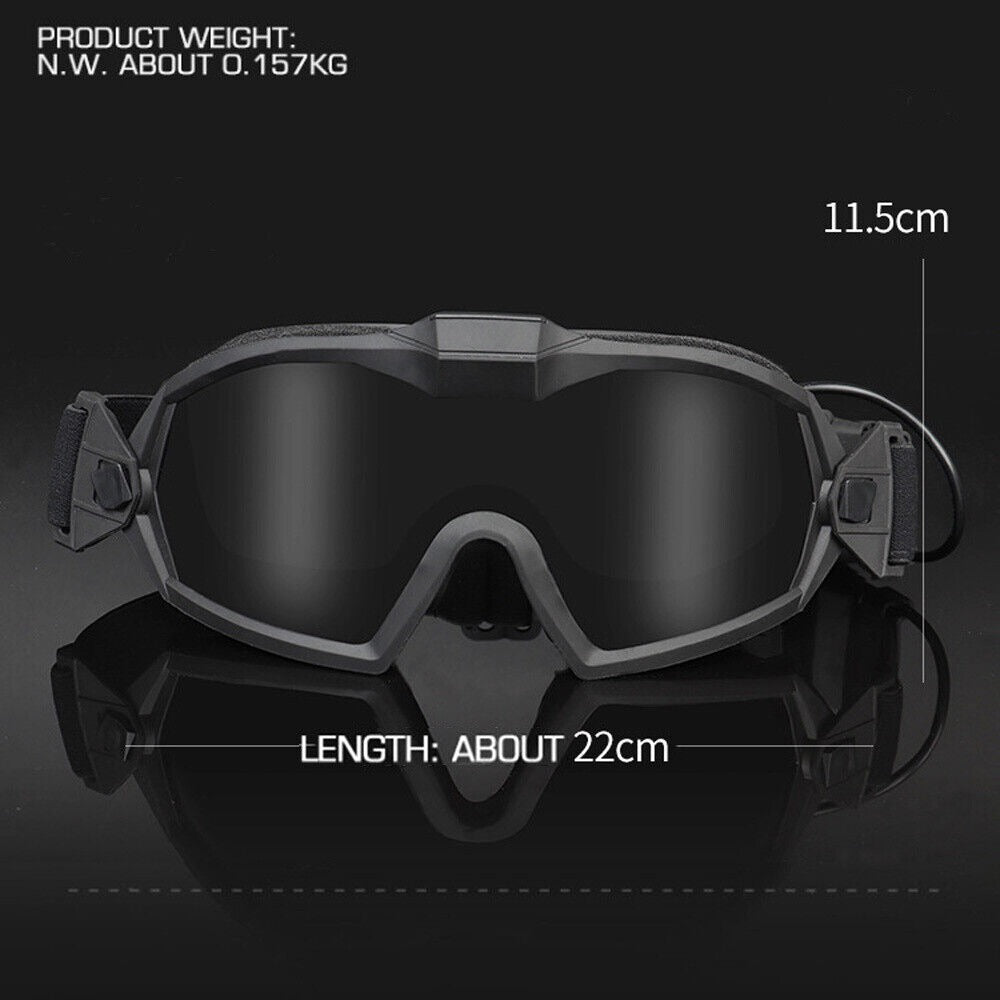SINAIRSOFT Tactical Goggles Glasses Anti-Fog Anti-Shock Fan Eye Protect