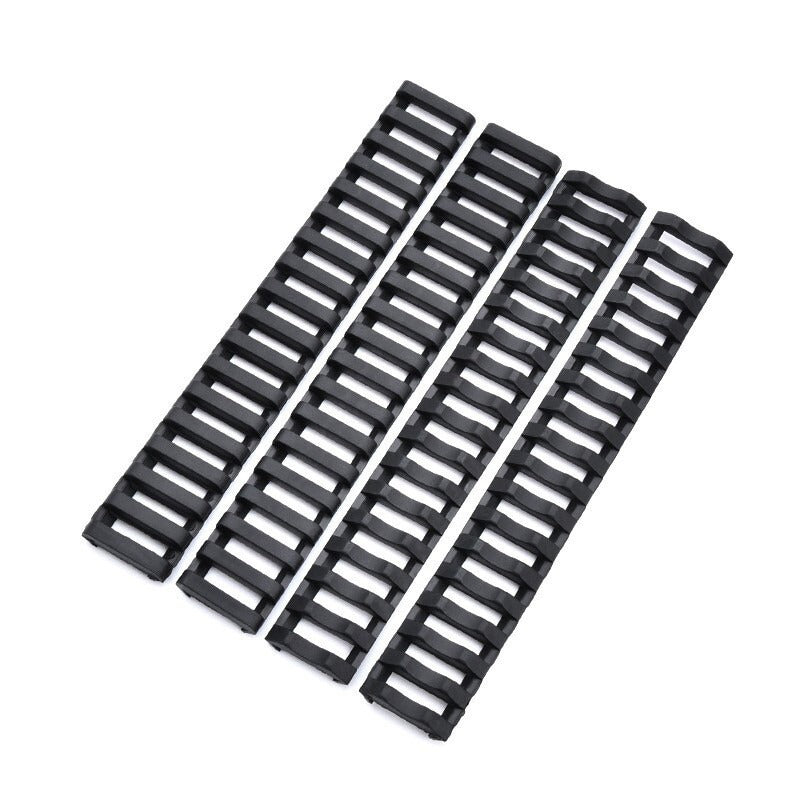 SINAIRSOFT 4 x Rifle Ladder 20mm Rail Cover 18 Rubber Slot Picatinny Heat Resistant