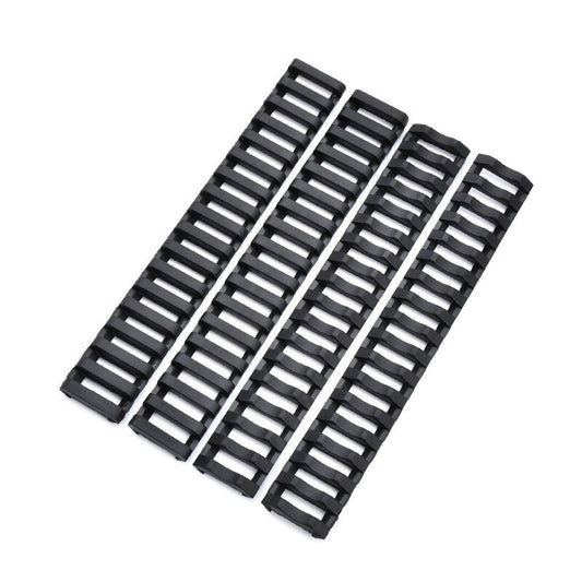 SINAIRSOFT 4 x Rifle Ladder 20mm Rail Cover 18 Rubber Slot Picatinny Heat Resistant