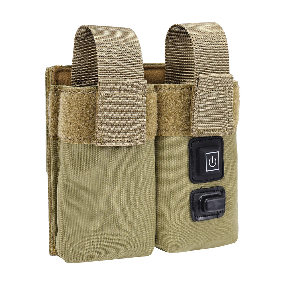 SINAIRSOFT Molle Tactical M4 Double Magazine Pouch Warmer Function Holster