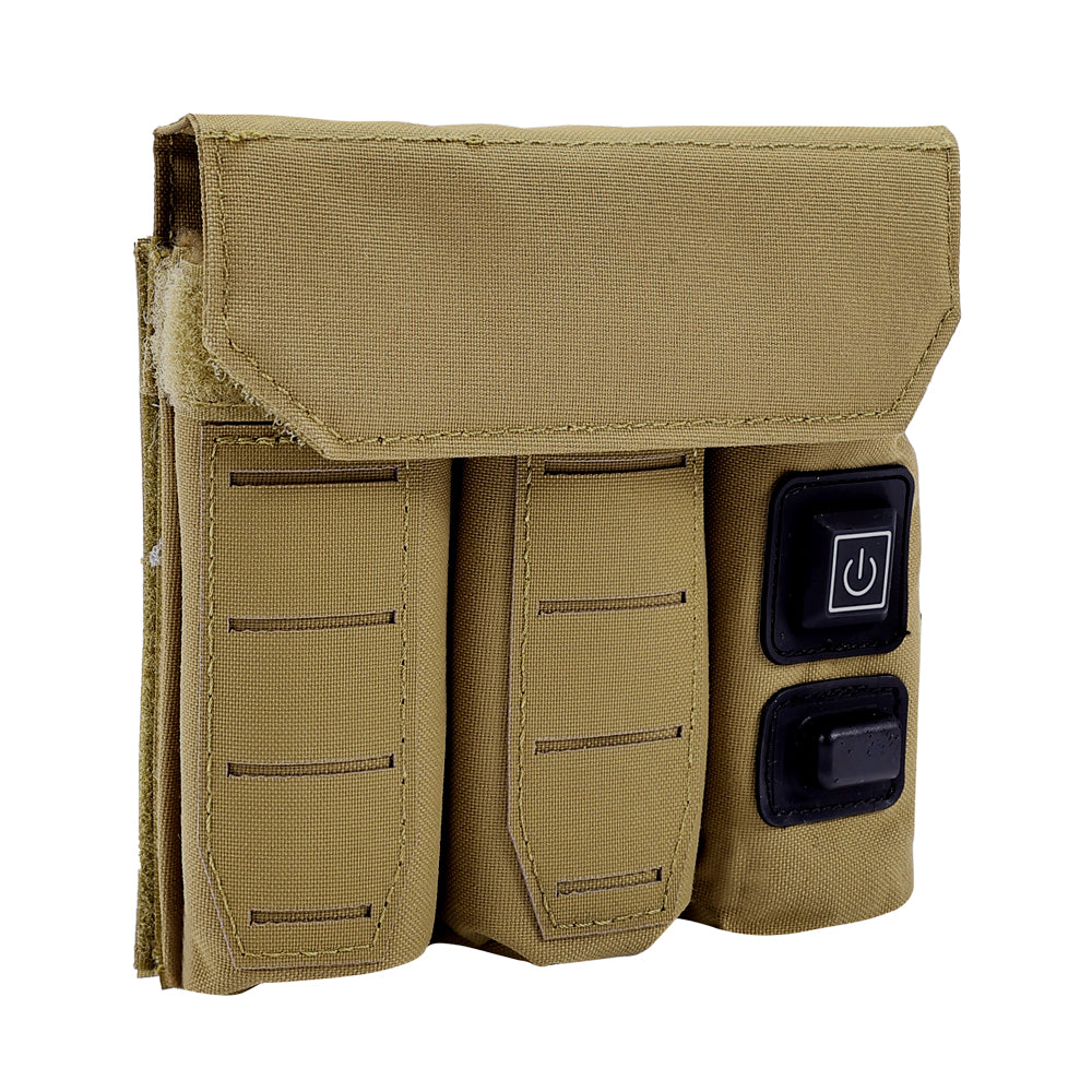 SINAIRSOFT Tactical Molle 9mm Magazine Mag Pouch Pistol USB Power Thermostat