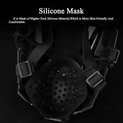 SINAIRSOFT Tactical Half Face Mask Airsoft Protection Halloween Cosplay Props