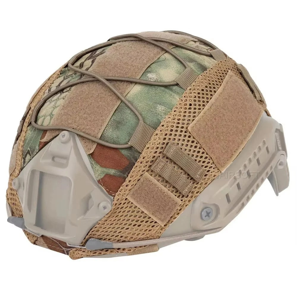 SINAIRSOFT Tactical Helmet Cover W/ mesh for Airsoft Hunting Fast Helmet Headwear