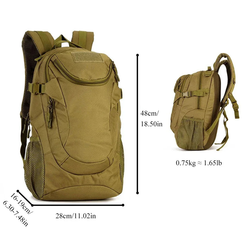 SINAIRSOFT Tactical Molle 25L Sport Backpack Camping Rucksack Bags