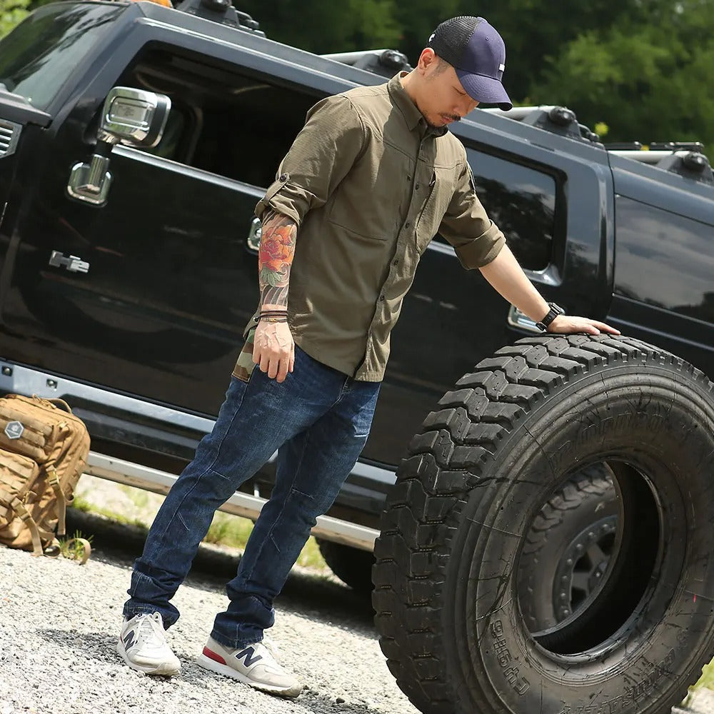 EMERSONGEAR Tactical Shirt Men's Breathable Ventilation Quick-Dry Multi-Pocket  Shirt