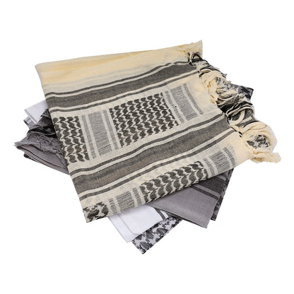 SINAIRSOFT 100% Cotton Shemagh Scarf Arab Tactical Desert Keffiyeh Head Wrap