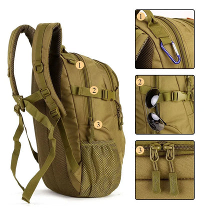 SINAIRSOFT Tactical Molle 25L Sport Backpack Camping Rucksack Bags