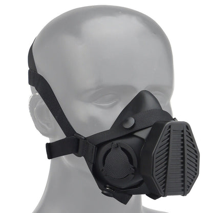 SINAIRSOFT Tactical Respirator Gas Mask Half Face Facepiece Canister Airsoft