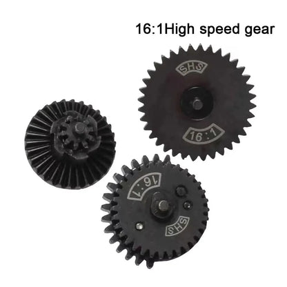 SINAIRSOFT CNC Steel Cut Torque High Speed Original Gear Set for Ver.2/3 AEG EBB Gearbox