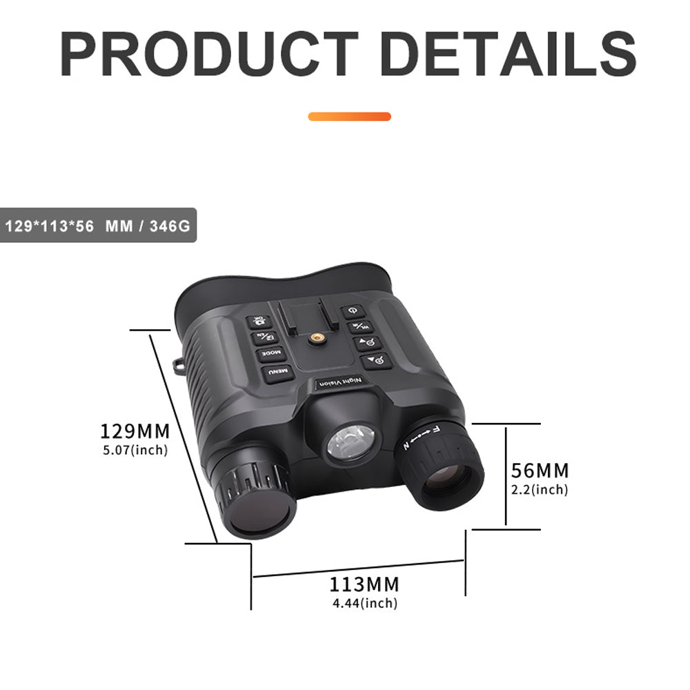 SINAIRSOFT New 4K UHD Helmet Mounted Night Vision Binoculars 36MP Head Mounted