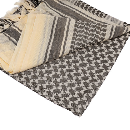 SINAIRSOFT 100% Cotton Shemagh Scarf Arab Tactical Desert Keffiyeh Head Wrap