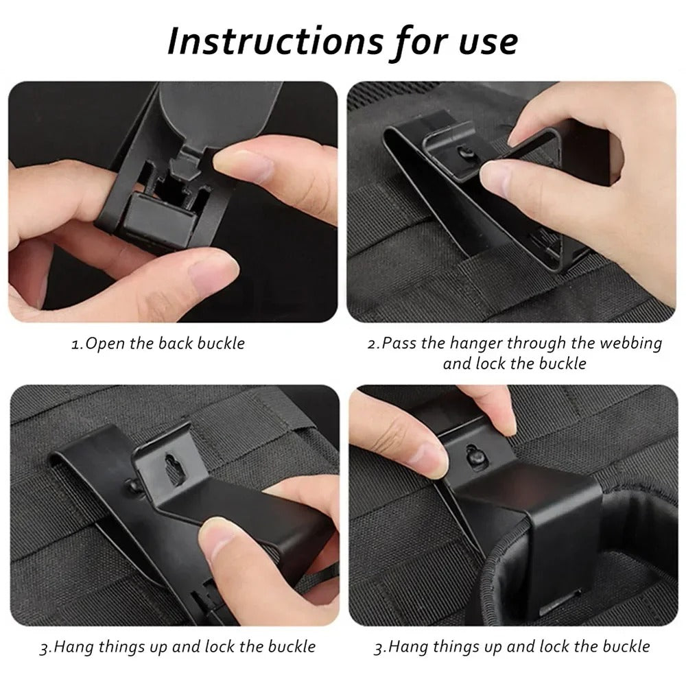Tactical Headset Belt Holder Shooting Earphone Hanger Molle Waist