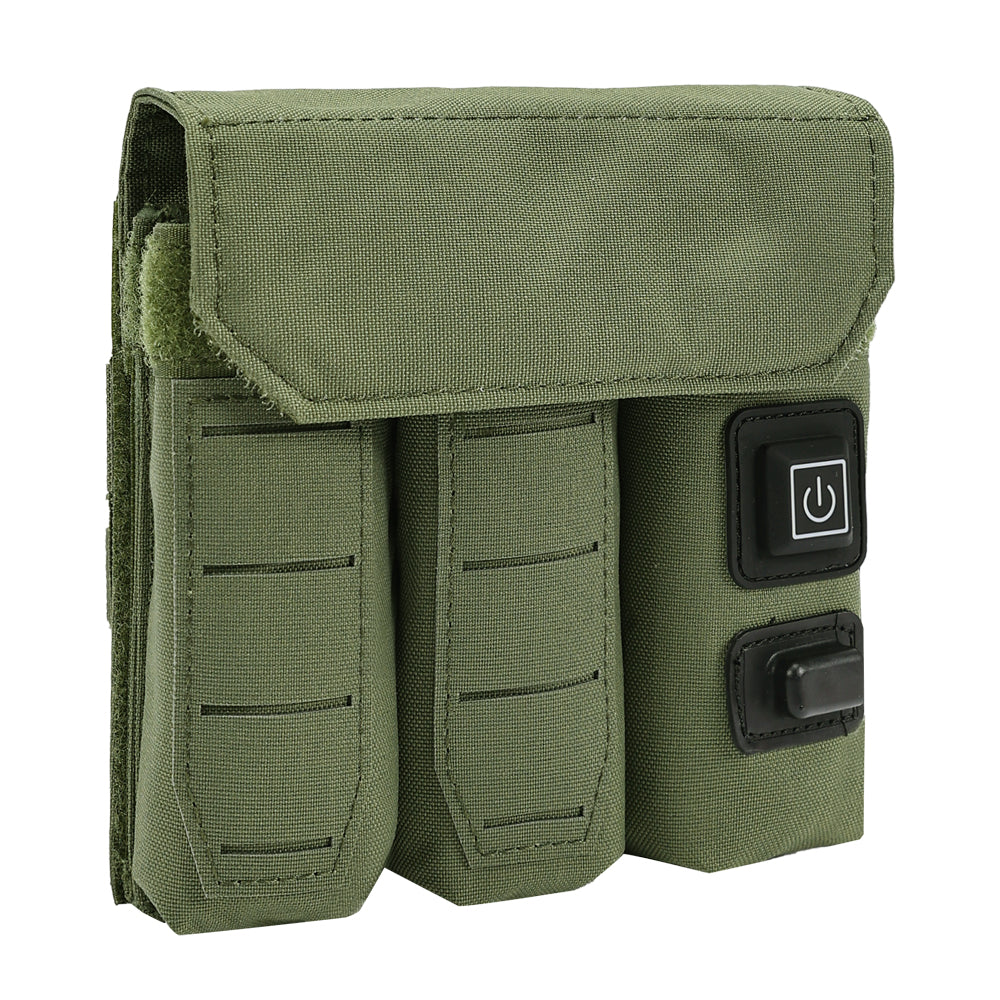 SINAIRSOFT Tactical Molle 9mm Magazine Mag Pouch Pistol USB Power Thermostat