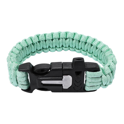 SINAIRSOFT Survival Paracord Bracelet Survival Kit Fire Starter Camping Rope Whistle