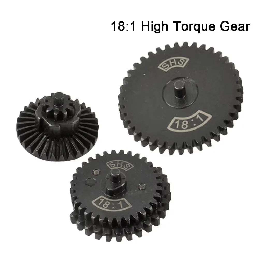 SINAIRSOFT CNC Steel Cut Torque High Speed Original Gear Set for Ver.2/3 AEG EBB Gearbox