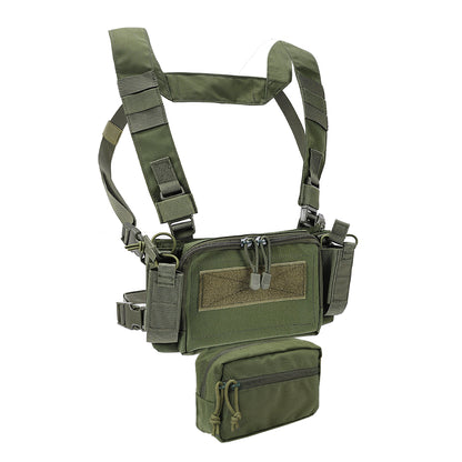 SINAIRSOFT Tactical Chest Rig Vest Modular Recon Harness Pack w/ Magazine Pouch Bag