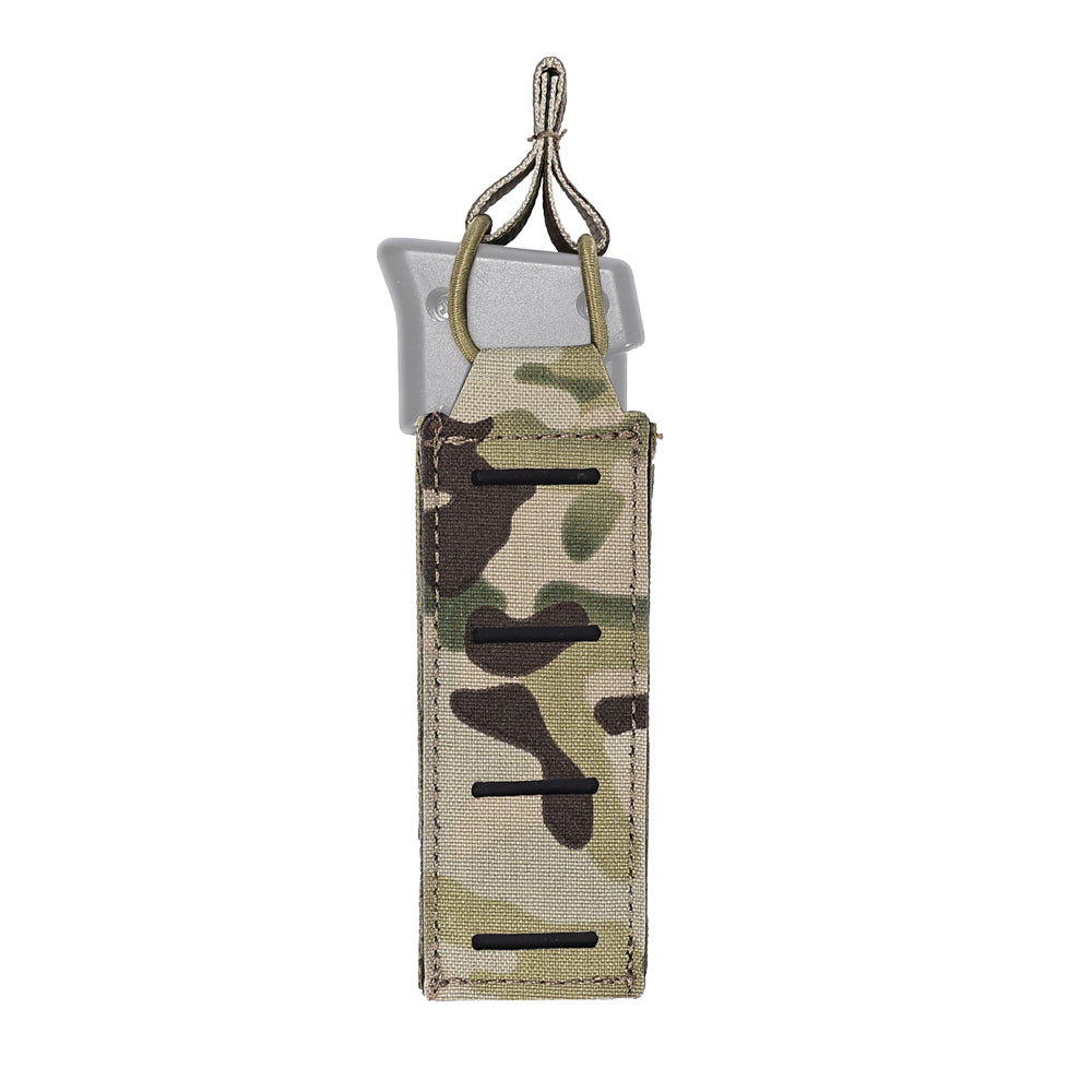 SINAIRSOFT Tactical Molle Pistol 9mm Single Magazine Pouch Flashlight