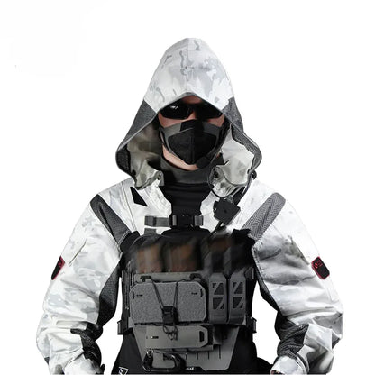 SINAIRSOFT Tactical Breathable Functional Hooded Sleeve Coat