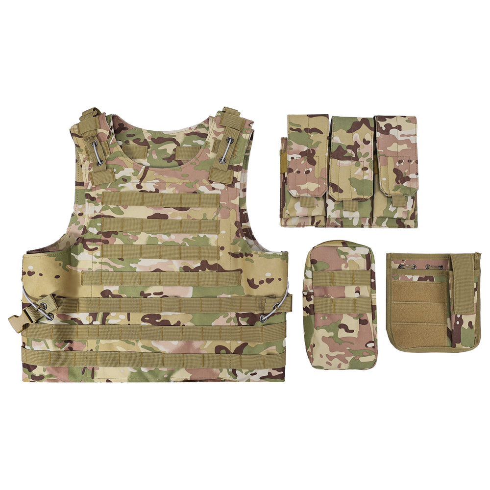 SINAIRSOFT Tactical Vest Molle Combat Assault Plate Carrier for Paintball