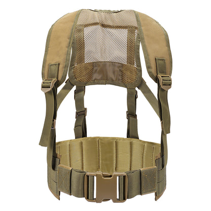SINAIRSOFT Tactical Waist Belt MOLLE  Harness Shoulder Battle Belt Chest Rig