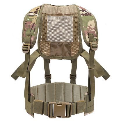 SINAIRSOFT Tactical Waist Belt MOLLE  Harness Shoulder Battle Belt Chest Rig
