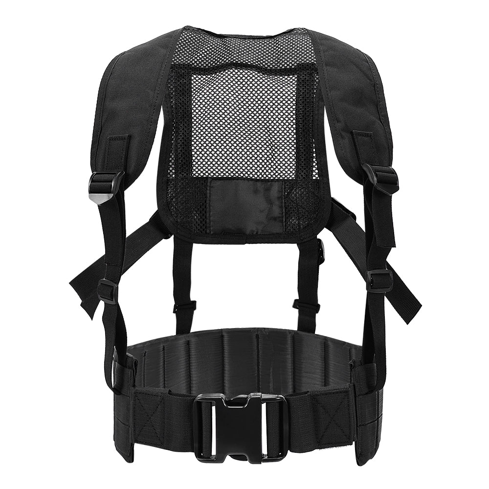 SINAIRSOFT Tactical Waist Belt MOLLE  Harness Shoulder Battle Belt Chest Rig