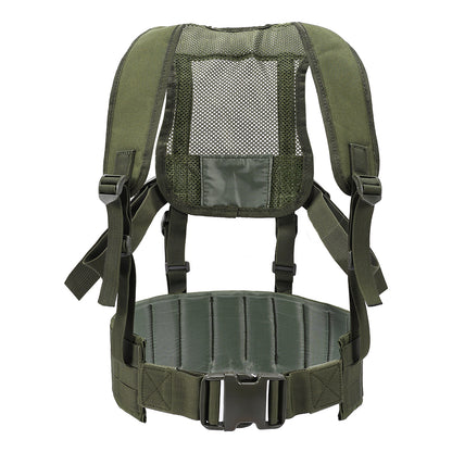 SINAIRSOFT Tactical Waist Belt MOLLE  Harness Shoulder Battle Belt Chest Rig
