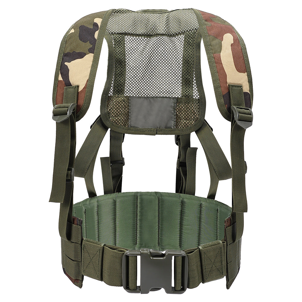 SINAIRSOFT Tactical Waist Belt MOLLE  Harness Shoulder Battle Belt Chest Rig